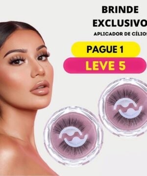 Cílios Autoadesivos Facility™ | PAGUE 1 E LEVE 5 PARES (BRINDE EXCLUSIVO)