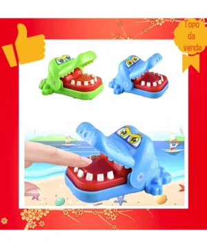 Brinquedo Infantil Crocodilo Boca De Dentista Mordida Finger Game