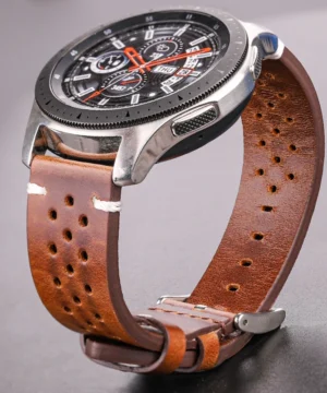 Pulseira de relógio respirável de couro artesanal 18 20 22 24mm homens mulheres 4 cores cera de óleo pulseira de couro genuíno acessórios